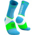 Calcetines de Trail Compressport Ultra Trail V2.0 Azul Royal/Verde