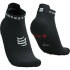 Meias Running Compressport Pro Racing V4.0 Run Low, pretas/brancas