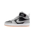 Botas Nike Court Borough Mid 2 Infantil Negro/Blanco/Marrón/Gris