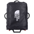 Bolsa Montanha The North Face Base Camp Voyager 21 Roller, preta e branca.