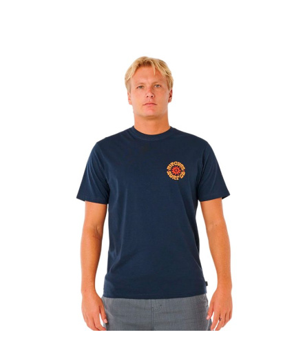 Camiseta Homem Rip Curl Pacific Rinse Circle azul marinho