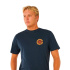 T-shirt Homme Rip Curl Pacific Rinse Circle bleu marine