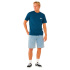 Camiseta Homem Rip Curl Easy bordada, azul marinho.