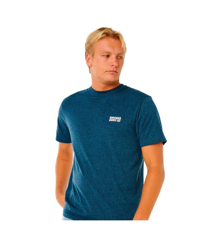 Camiseta Homem Rip Curl Easy bordada, azul...