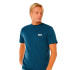 Camiseta Homem Rip Curl Easy bordada, azul marinho.