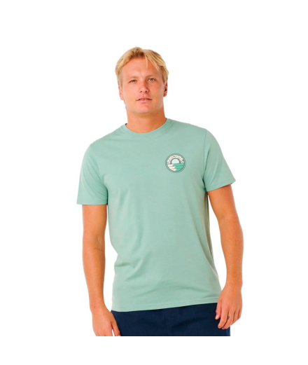 T-shirt Rip Curl Pacific Rinse Stacked Homme à l'aloe vera