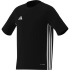 Camiseta de Fútbol adidas Tiro Es Jsy Infantil Negro/Negro/Blanco