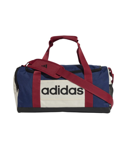 Sac de sport adidas Linear Duf S CB Bleu foncé/Blanc/Maract