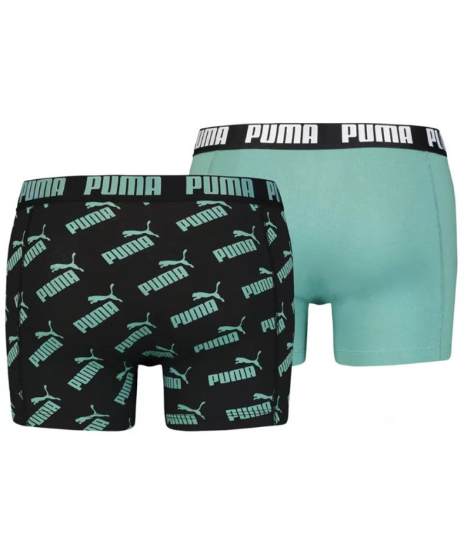 Slip Puma imprimés intégralement x2 Homme noirs