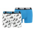 Slip de 2 boxers Puma imprimés, blanc/bleu, Homme