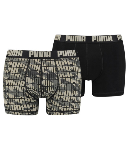 Calzoncillos tipo Bóxer Puma Camo x2 Hombre Green