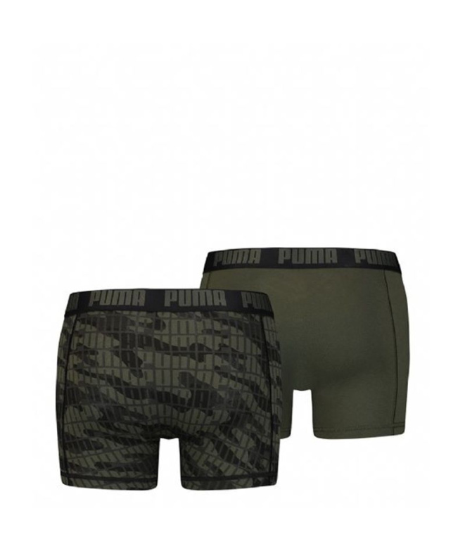 Boxers Puma Slip x2 Homme vert foncé