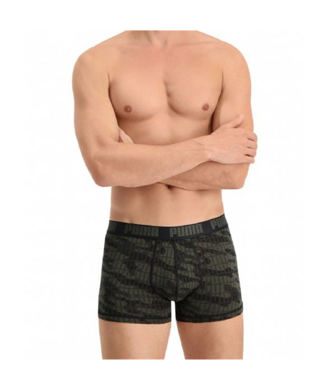 Boxers Puma Slip x2 Homme vert foncé