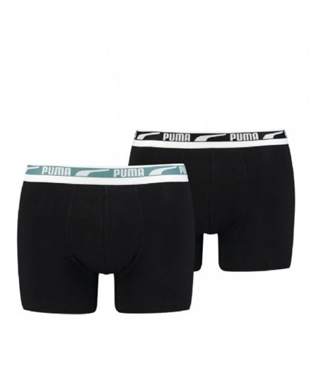Calzoncillos Bóxer Puma Multi Logo x2 Hombre Black