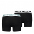 Cuecas Boxer Puma Multi Logo x2 Homem Pretas