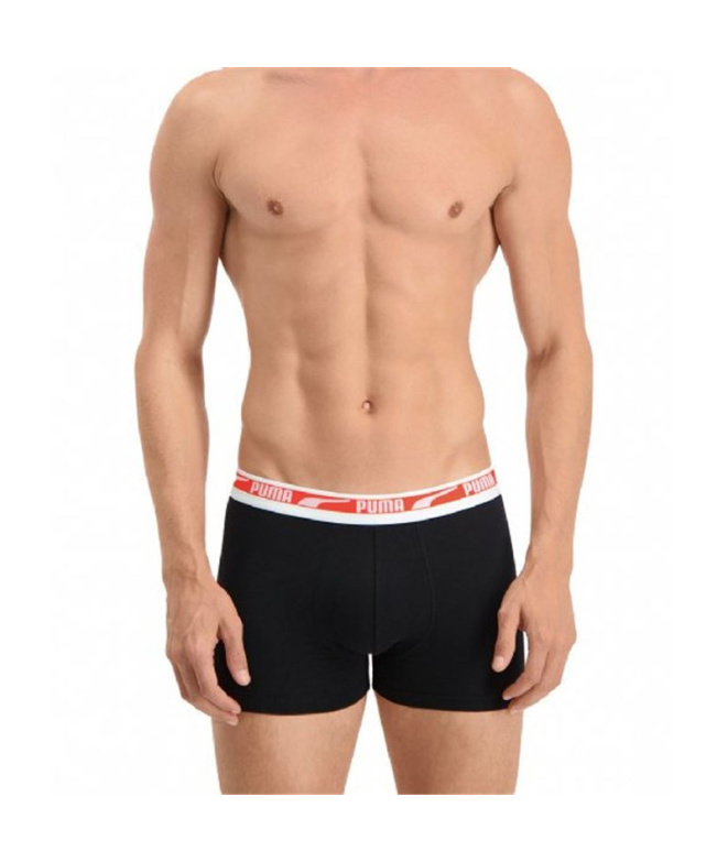 Cuecas Boxer Puma Multi x2 Homem Pretas