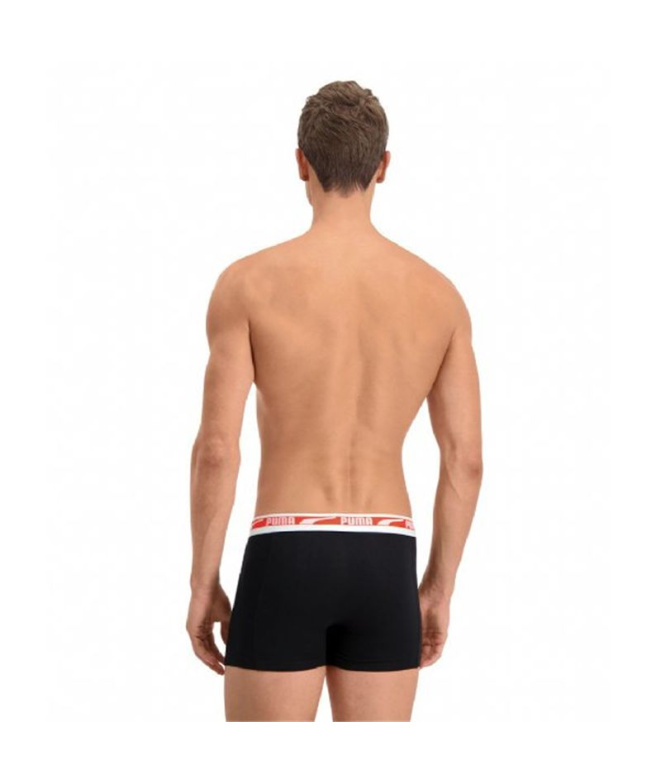 Cuecas Boxer Puma Multi x2 Homem Pretas
