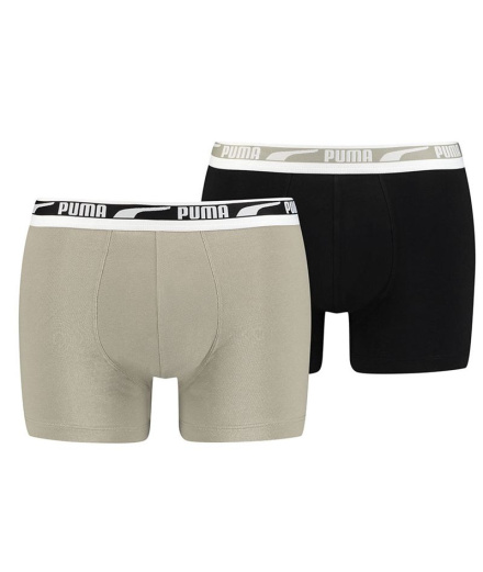 Calzoncillos Bóxer Puma Multi x2 Hombre Beige