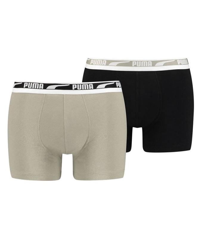 Cuecas Boxer Puma Multi x2 Homem Bege
