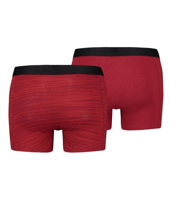 Cuecas Boxer Puma Space Dye x2 Homem Vermelhas