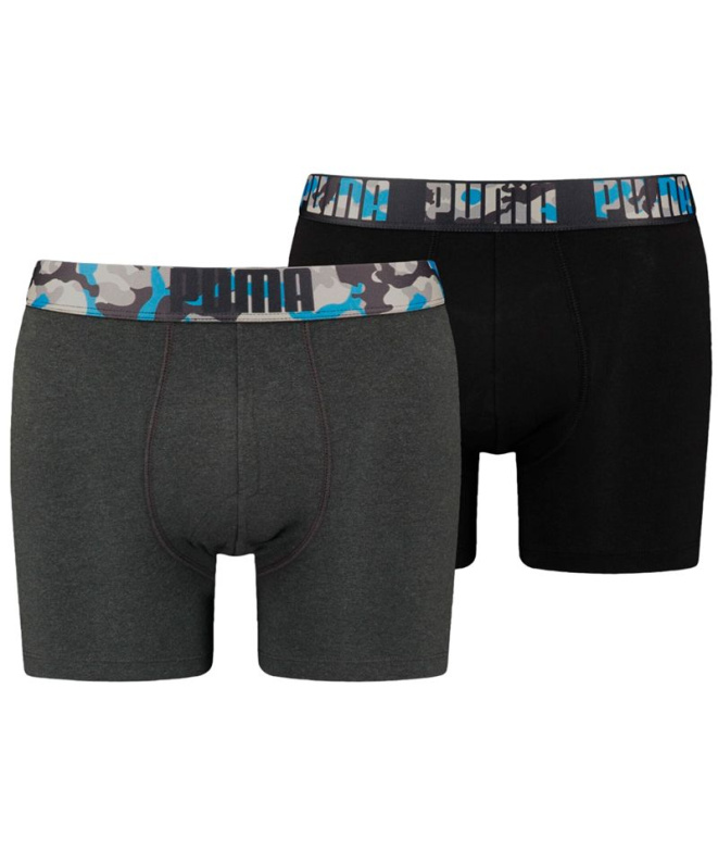 Cueca Boxer Puma Estampadas 2P Homem