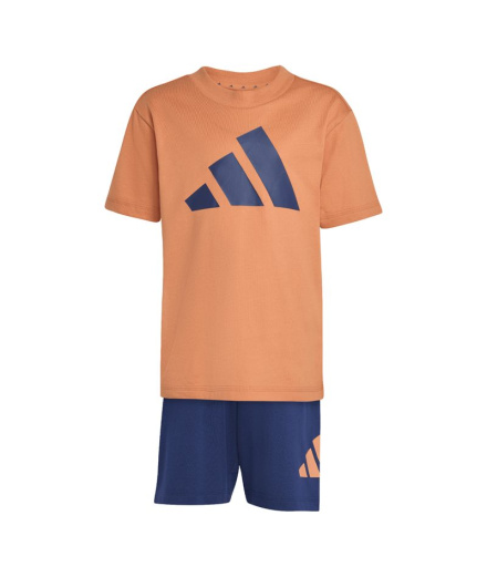 Conjunto adidas Lk Big Logo T-Set 160 Infantil Naos/Azul...