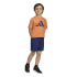 Ensemble Lk Big Logo T adidas Set 160 Enfant Naos/Bleu foncé