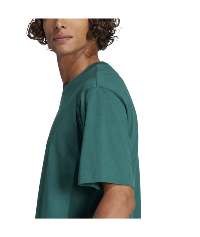 Camiseta Homem adidas Linear Sj verde/preta