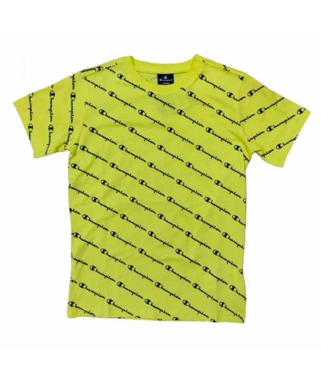 T-shirt Champion Box Neck Yellow