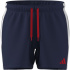 Maillot de bain Natation Homme adidas 3Stripes Sh 5 pouces, bleu foncé/bordeaux