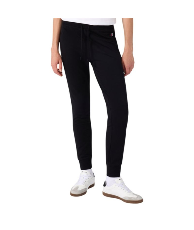 Pantalón Champion Rib Cuff Mujer Negro