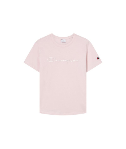 T-shirt court Champion pour Femme , rose clair