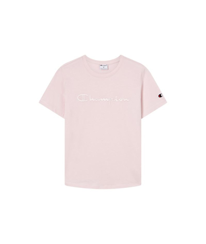 T-shirt court Champion pour Femme , rose clair