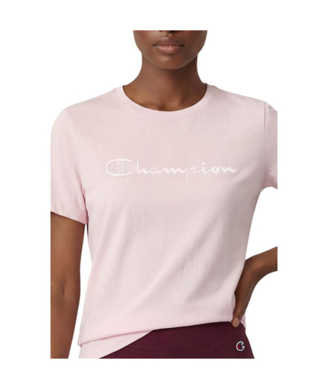 T-shirt court Champion pour Femme , rose clair