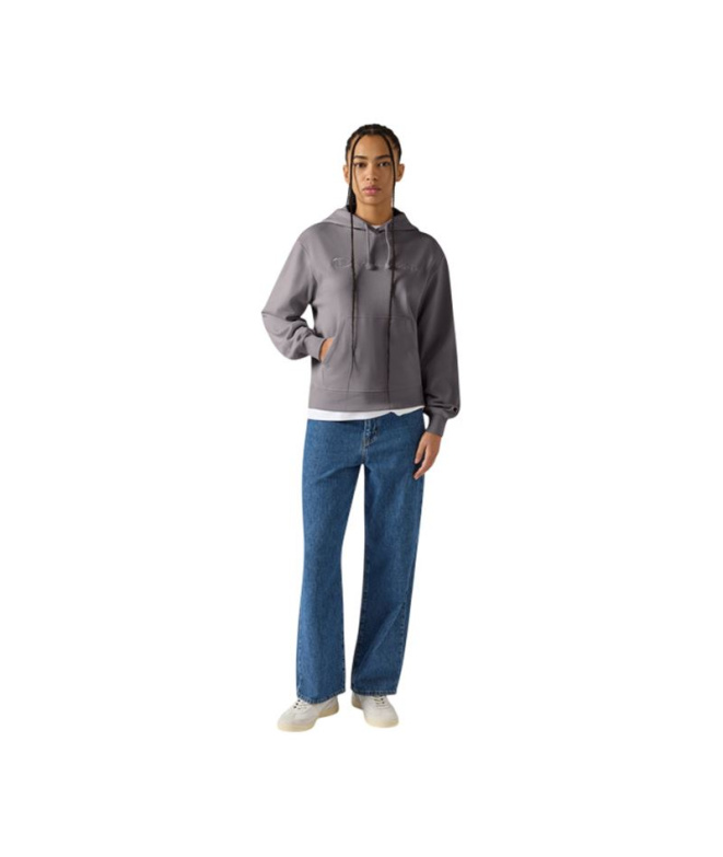 Champion à capuche Sweat Femme gris