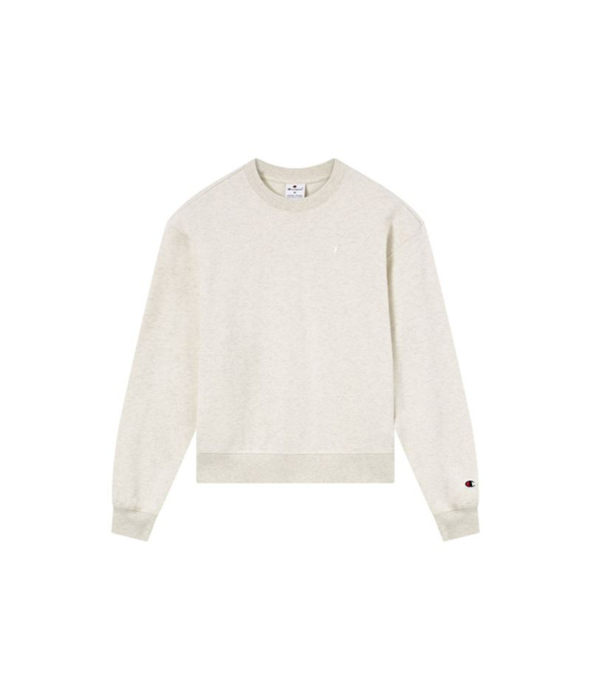 Sweat à col rond Champion Femme beige