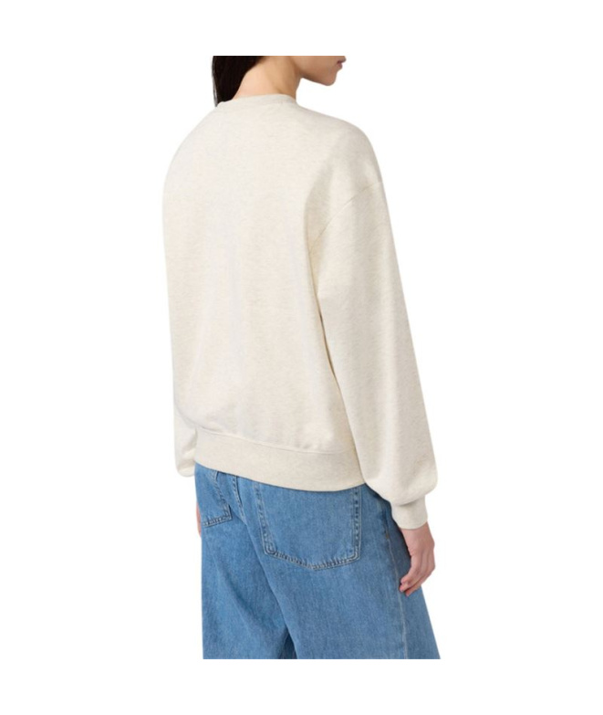 Sweat à col rond Champion Femme beige