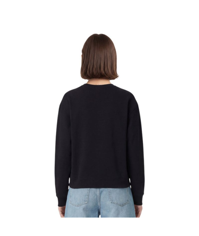 Moletom Mulher Champion com gola redonda, preto