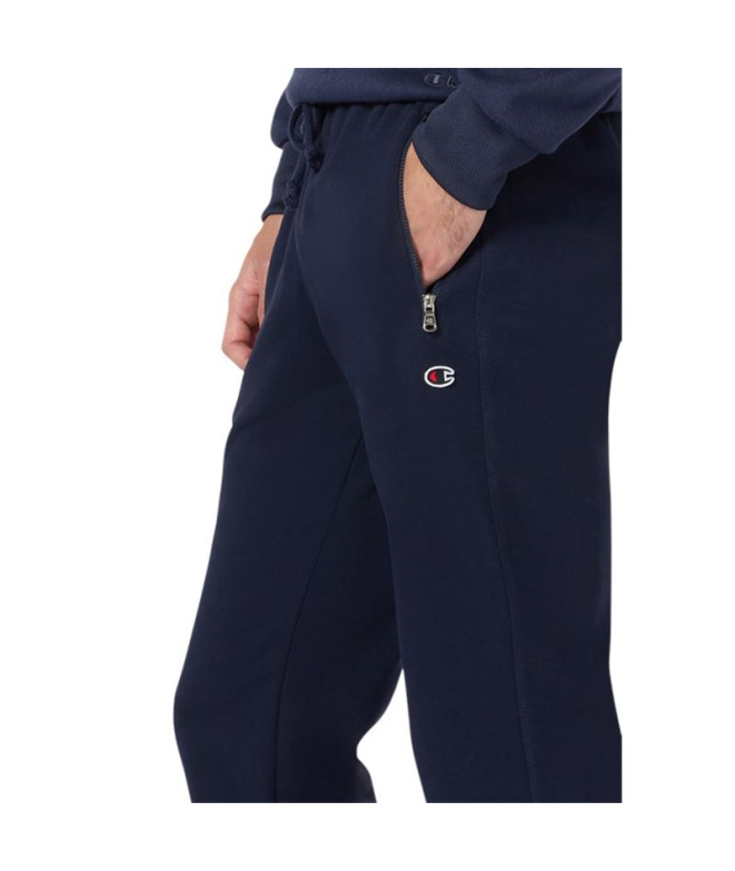 Pantalon Champion à revers côtelé Homme bleu...