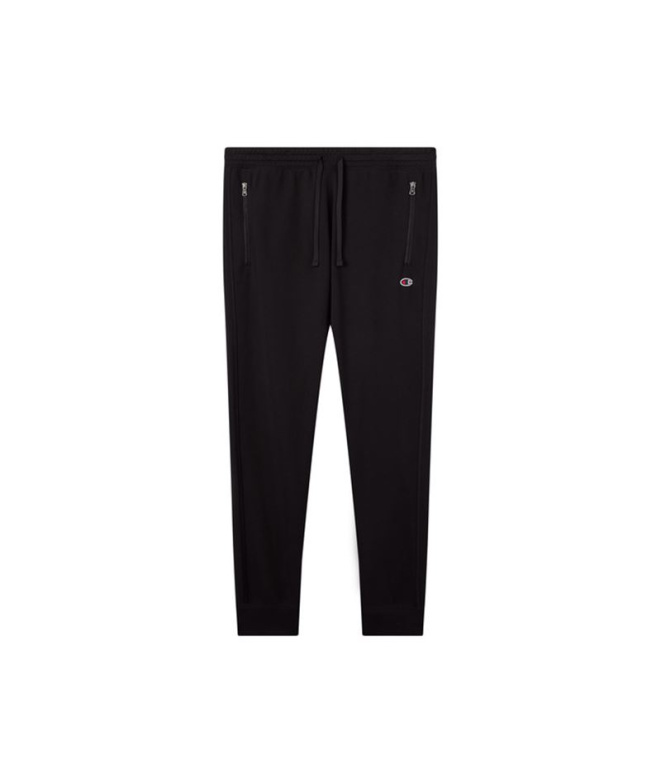 Pantalon noir Champion à revers côtelé Homme
