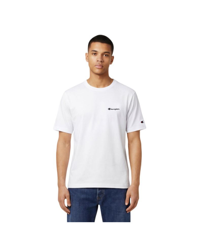 T-shirt blanc contrasté Champion Icons Homme