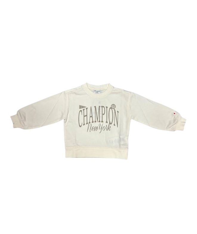Chándal Champion Crewneck Niña crema