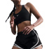 Calça Running Nike Tempo Dri-Fit Mid-Rise com forro interno Mulher preto.