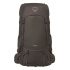 Mochila Montanha Osprey Rook 50, cor carvão escuro com detalhes prateados.