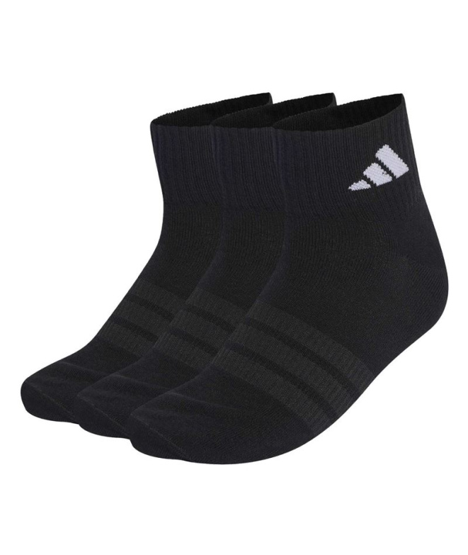 adidas Ess Ank 3P Meias /Preto/Branco