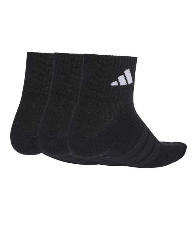 adidas Ess Ank 3P Meias /Preto/Branco