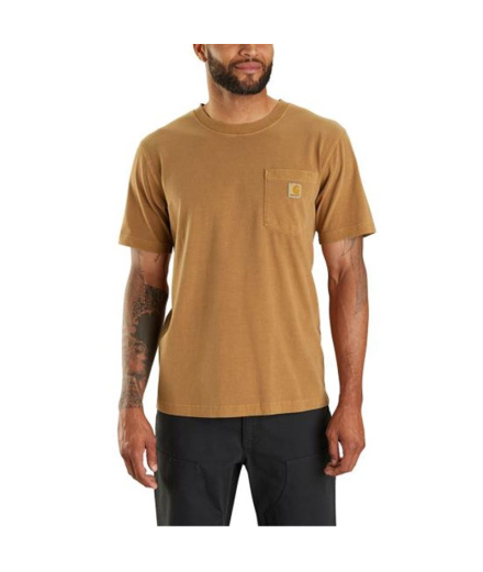 Camisa Carhartt Irvine Relaxed Garment Dyed Marrón Hombre
