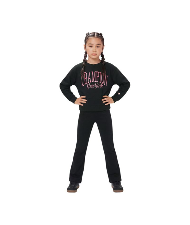 Chándal Champion Crewneck Niña Negro