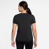 Haut T-shirt à manches courtes Nike One Classic Dri-Fit Femme Fitness noir/gris