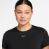 Haut T-shirt à manches courtes Nike One Classic Dri-Fit Femme Fitness noir/gris